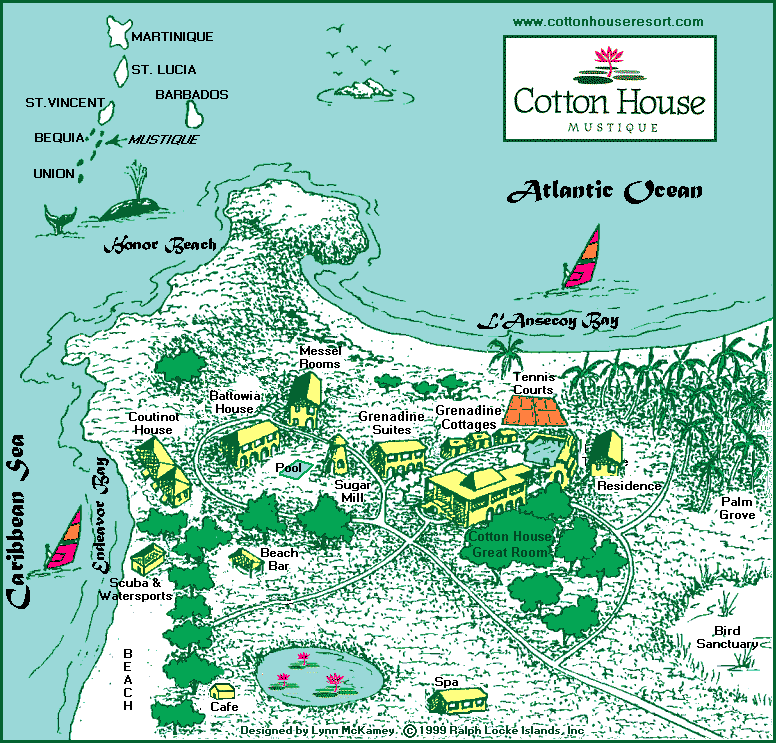 The Cotton House - Resort Map